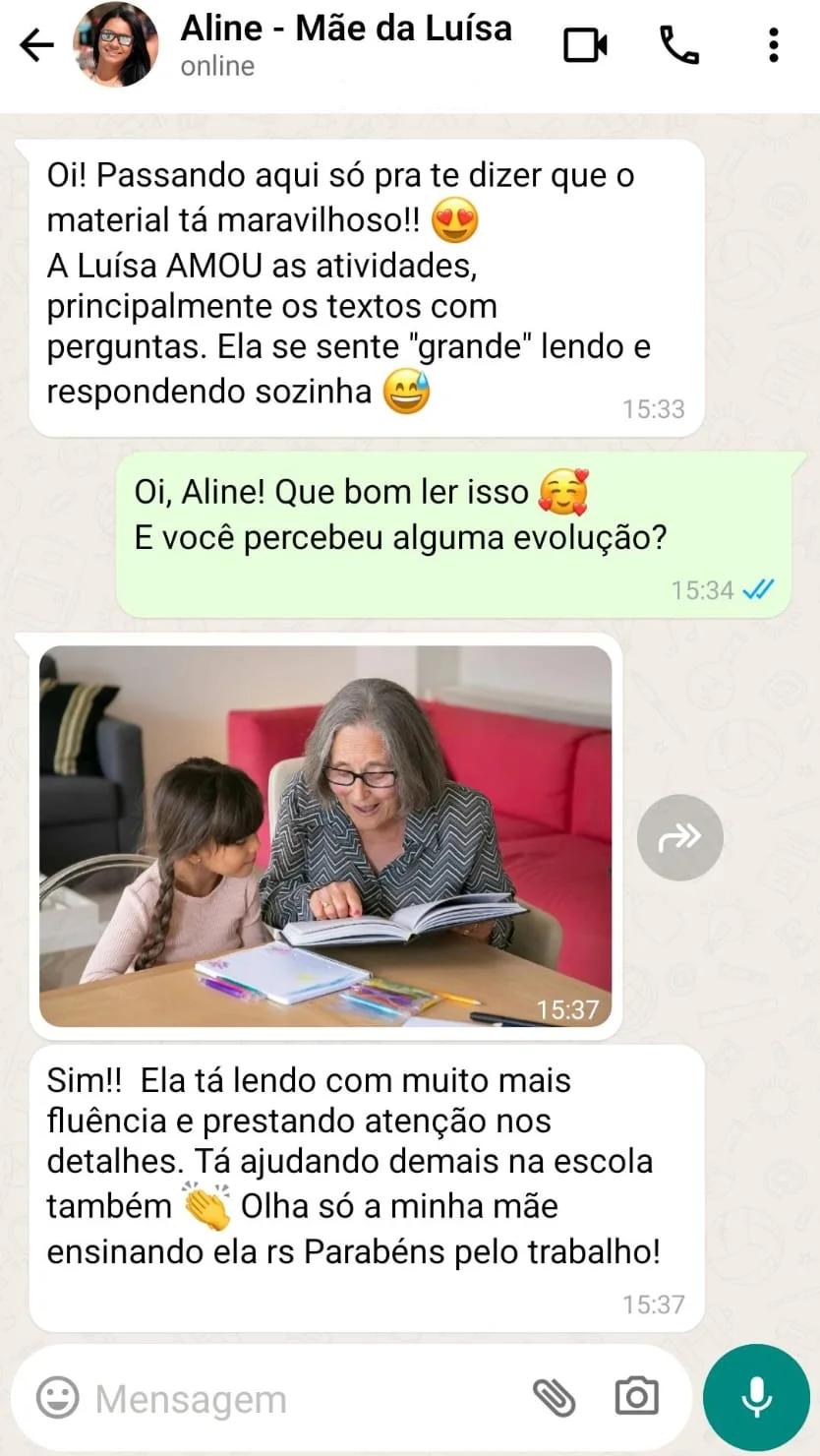 Aline - mãe da Luísa