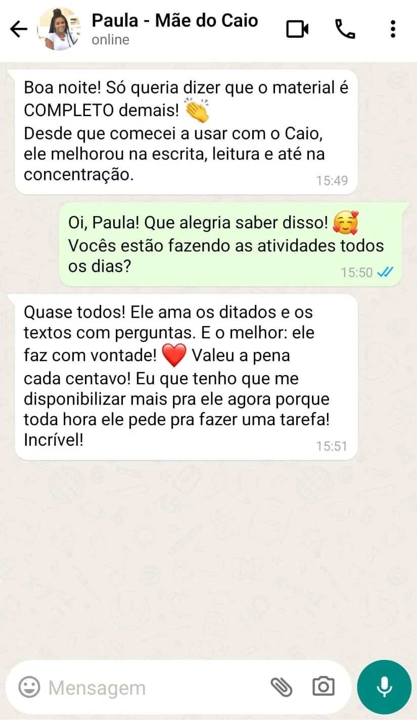 Paula - mãe do Caio